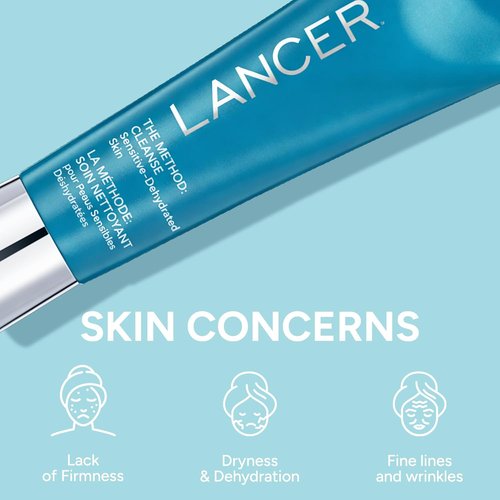 Lancer Skincare Face Cleanser - Daily Salicylic Acid Wash for Sensitive Skin | 4.05 Fl Oz