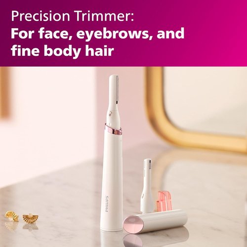 Philips Beauty Bikini Trimmer & Precision Trimmer Bundle - Special Edition, Pink & White