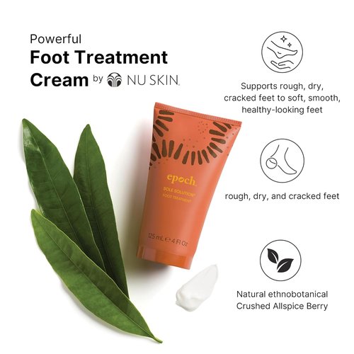 Nu Skin Epoch Sole Solution Foot Treatment - Intensive Moisturizing Cream for Dry, Rough Feet | 4 oz