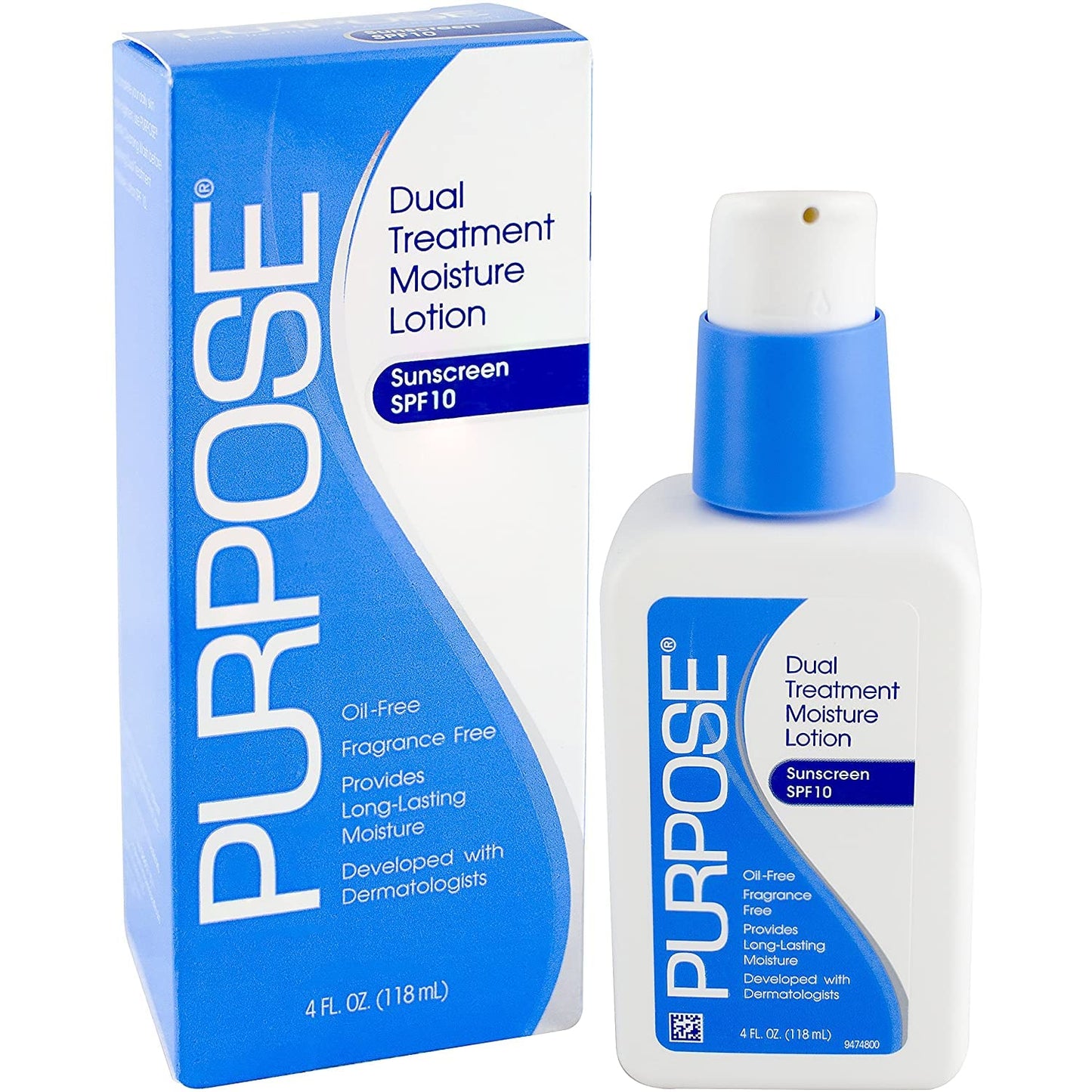 PURPOSE Dual Treatment Moisturizer, SPF 10 4 oz (Pack of 2)