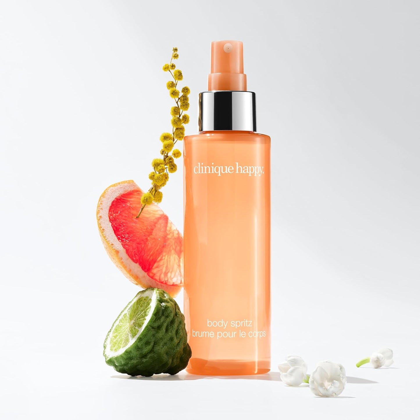 Clinique Happy Body Spritz - Women's Fragrance with Grapefruit & Hawaiian Wedding Flower | 4.2 Fl Oz