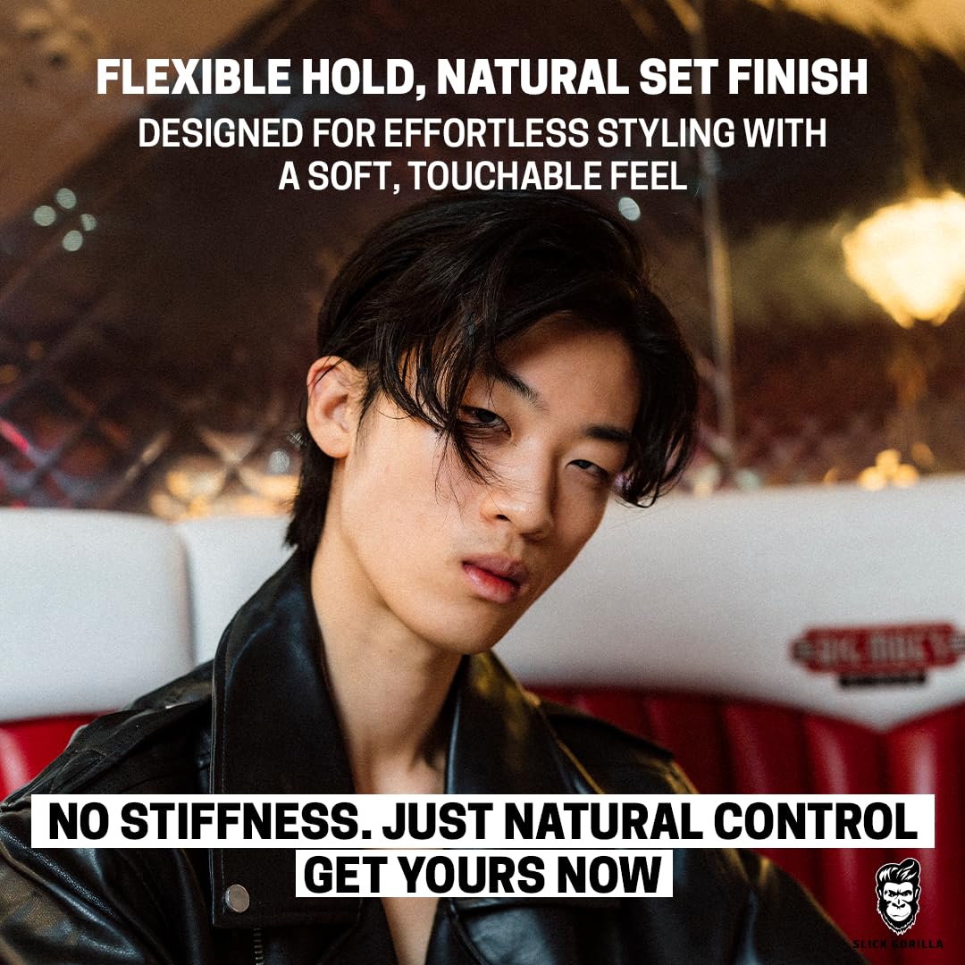 Slick Gorilla Hair Styling Cream - Lightweight Flexible Hold | Smooth Frizz Control | 3.38 fl oz