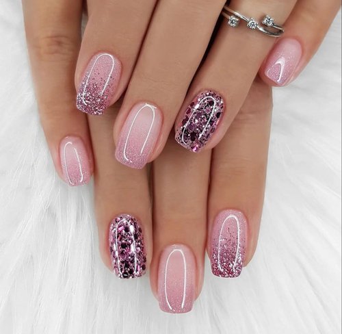 Curvlife Press On Nails Stick On Short Design Acrylic Stick On Nails Tips Glue On False Nails Kit For Women (multicolor, Medium)