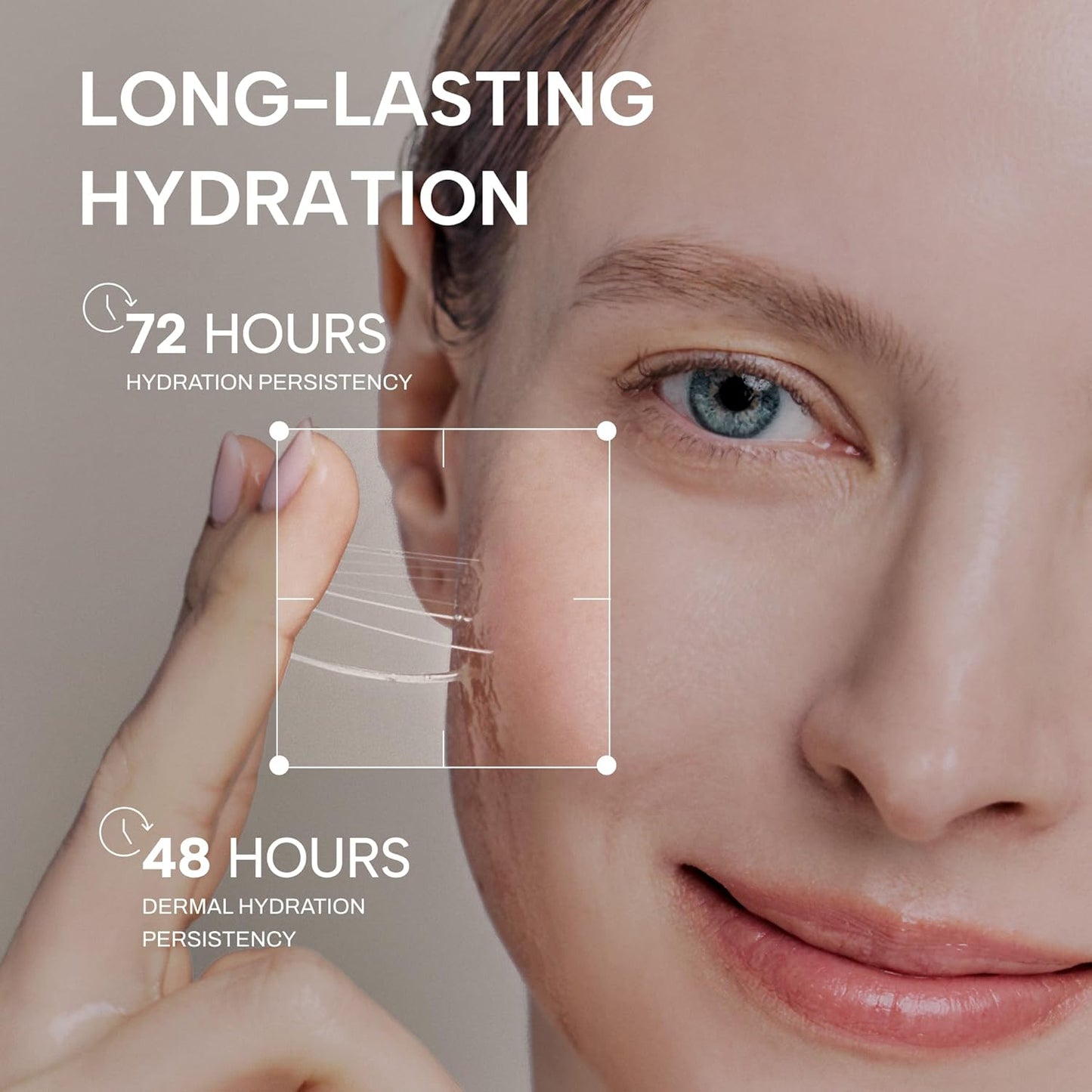 Whamisa Organic Cactus Bouncy Serum - 48 Hours Inner Skin Moisture | Hydrating Facial Ampoule (52ml)