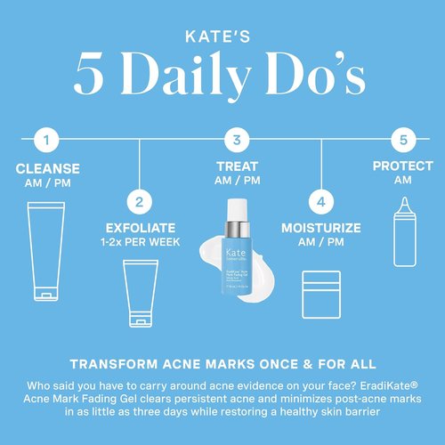 Kate Somerville EradiKate Acne Mark Fading Gel - Salicylic Acid Acne Treatment - Visibly Reduces Acne Scars, Clears Skin & Prevents Breakouts, 1 Fl Oz