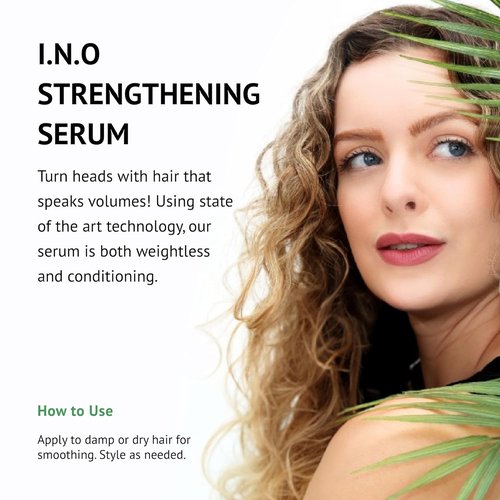 Earthly Body Strengthening Haircare Serum - 2 Fl Oz | Smooths, Reduces Frizz & Adds Shine - Vegan & Cruelty Free