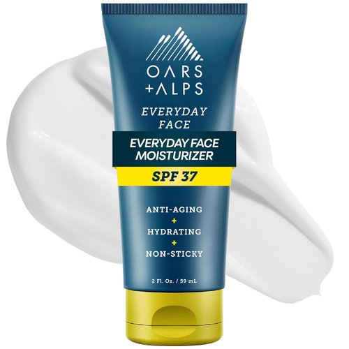 Oars + Alps SPF 37 Sunscreen | Anti-Aging Face Moisturizer with Hyaluronic Acid - 3 oz