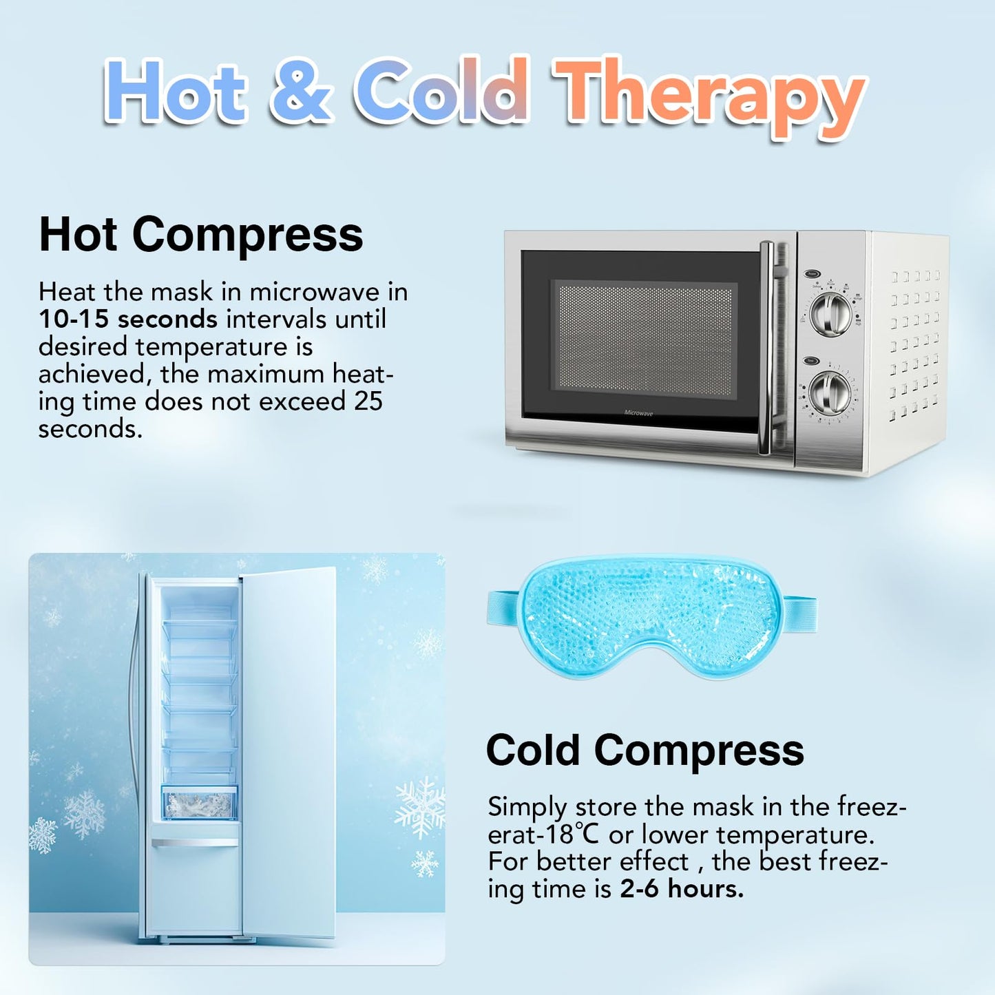 XPCARE Colding Ice Face Mask and Cooling Eye Mask for Puffy Eyes & Migraine Relief, Gel Eye Mask, Cool Face Masks for Dark Circles, Eye Surgery, Sleeping, Pressure, Headaches, Skin Care