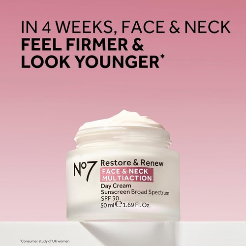 No7 Restore & Renew Skincare System - SPF 30 Day Cream, Anti-Aging Serum & Hydrating Night Cream (3-Piece Kit)
