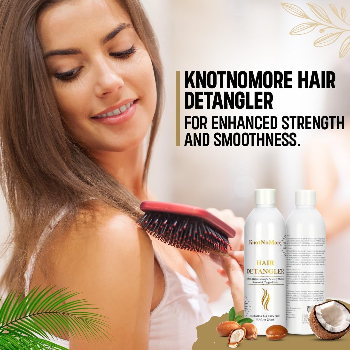 Skiennix Matted Hair Detangler - Sulfate & Silicone Free Formula for All Hair Types - 8.5 Fl Oz (250 ml)
