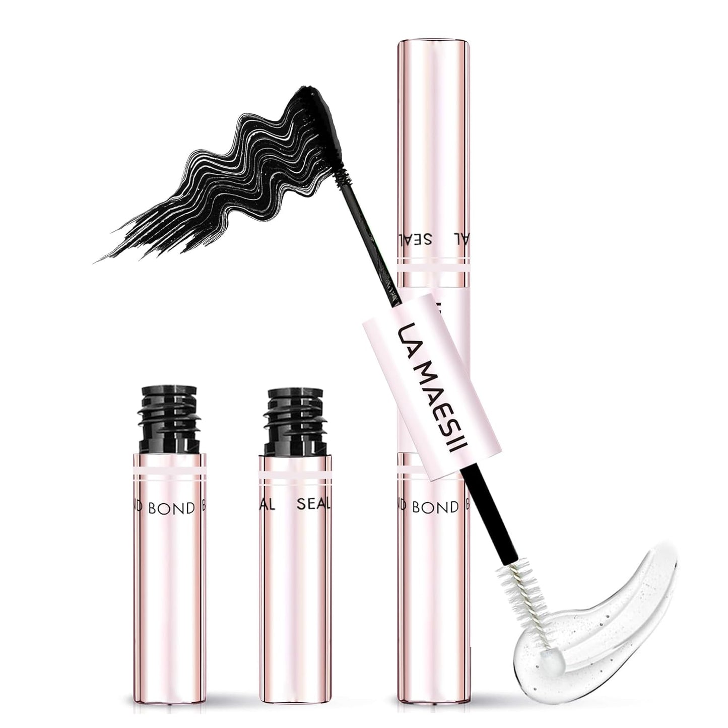 LA MAESII Lash Cluster Glue - 2-in-1 Bond and Seal for Eyelash Clusters | Waterproof, Strong Hold, 10ml
