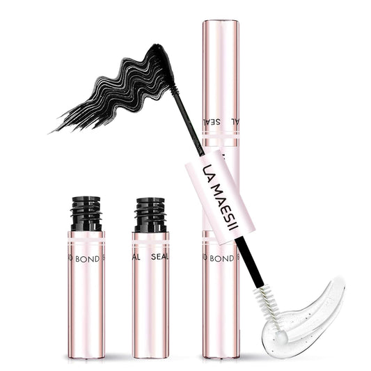 LA MAESII Lash Cluster Glue - 2-in-1 Bond and Seal for Eyelash Clusters | Waterproof, Strong Hold, 10ml