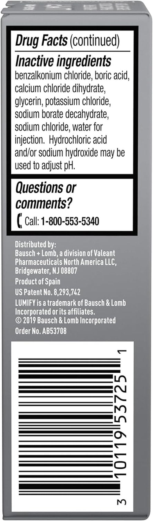 LUMIFY Eye Drops - Fast Redness Relief for Brighter Eyes | Works in 1 Minute, Lasts 8 Hours, 0.25 Fl Oz