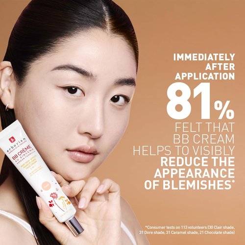 Erborian BB Cream - Matte Beauty Balm SPF 20 | Tone-Evening Korean Skincare Makeup Hybrid, Moisturizes & Conceals