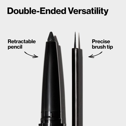 REVLON Liquid Eyeliner & Smoky Kohl Pencil - Waterproof ColorStay Eye Makeup, 0.004 oz, 152 Leathercraft