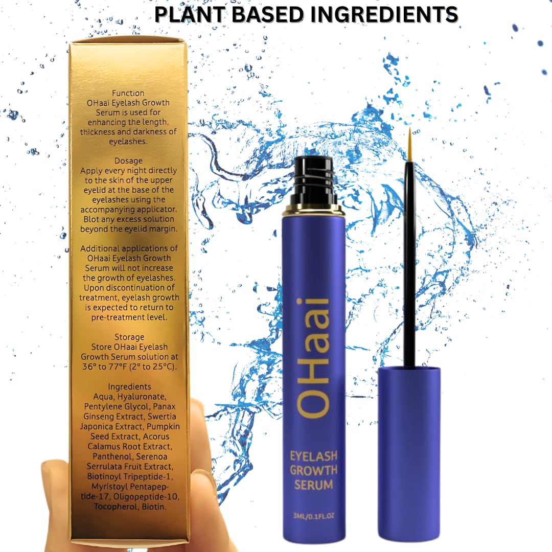 Skiennix Eyelash Growth Serum - Prostaglandin-Free Formula for Thicker, Longer Lashes | Vegan & Cruelty-Free, 3ml