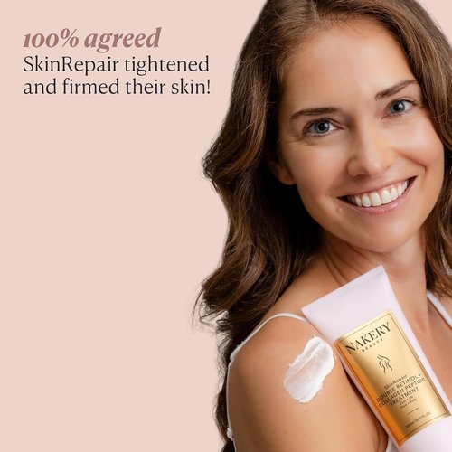 Nakery Beauty Retinol Cream - Anti-Aging Moisturizer with Collagen & Hyaluronic Acid | All Skin Types, Day & Night Use