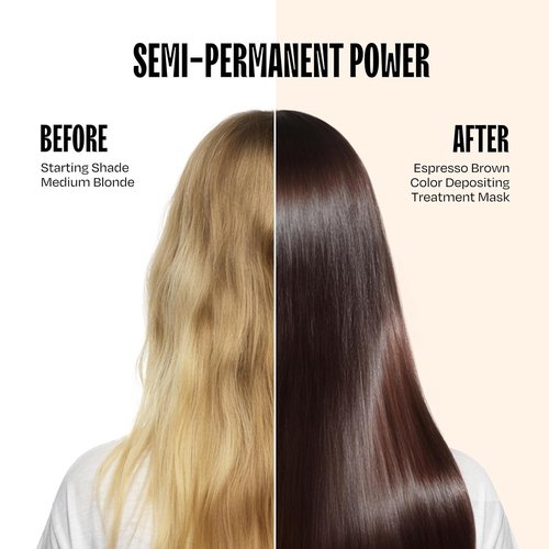 Overtone Espresso Brown Semi-Permanent Hair Color Conditioner - Nourishing & Damage-Free | 8 oz, Vegan & Cruelty-Free
