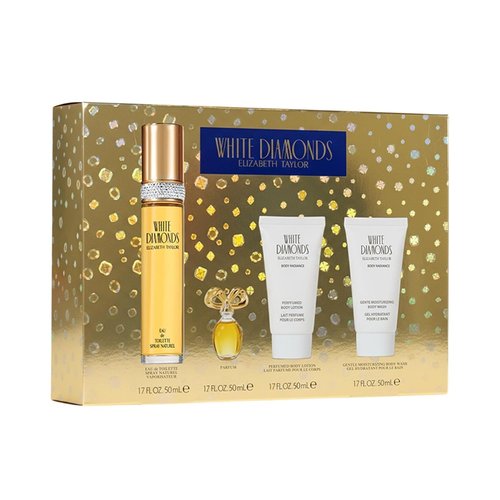 Elizabeth Taylor White Diamonds Gift Set - Luxurious Perfume, Body Lotion & Body Wash