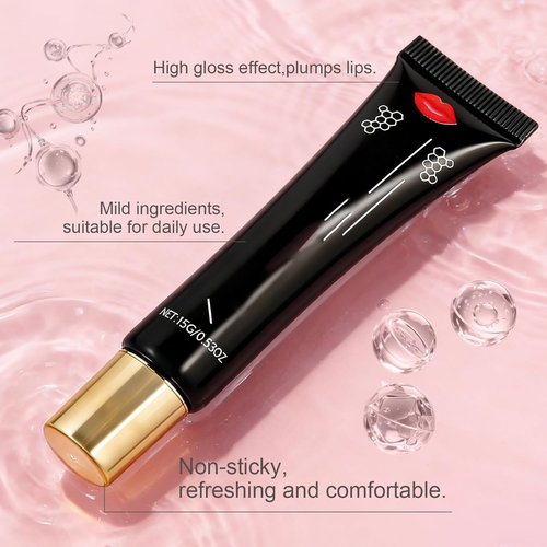 Glovera Labios Carnosos Lip Booster Serum - 24-Hour Volumizing & Hydrating Gloss for Dry Lips