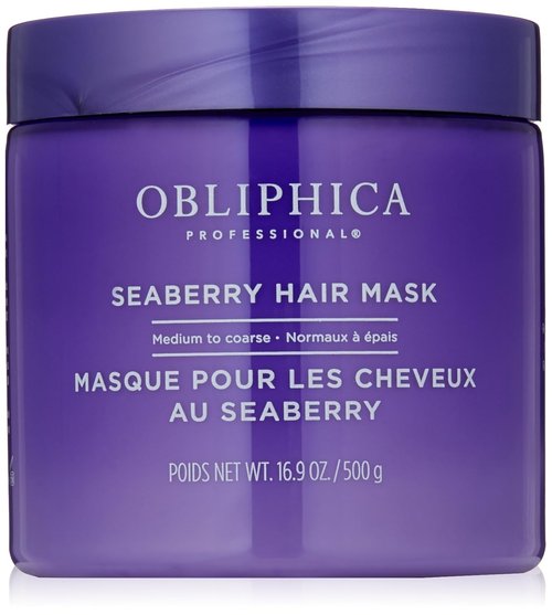 Obliphica Seaberry Mask - Nourishing Hair Treatment for Medium to Coarse Hair, 1.05 lb | Restores Shine & Manageability