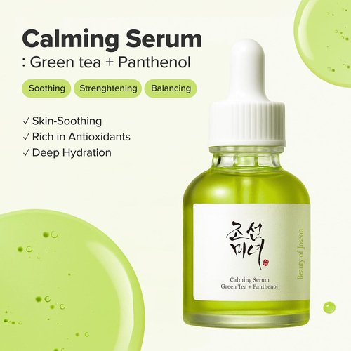 Beauty of Joseon Calming Serum - Green Tea & Panthenol for Soothing Sensitive Skin | 2 Fl. Oz.