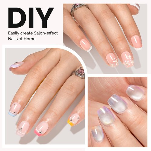 MelodySusie Extra Short Ballerina X Nail Tips - 300Pcs 15 Sizes Clear Acrylic, Half Matte Full Cover Press on Nails for DIY Extension & Salon Use,Pre-Shaped for Long-Lasting Manicure