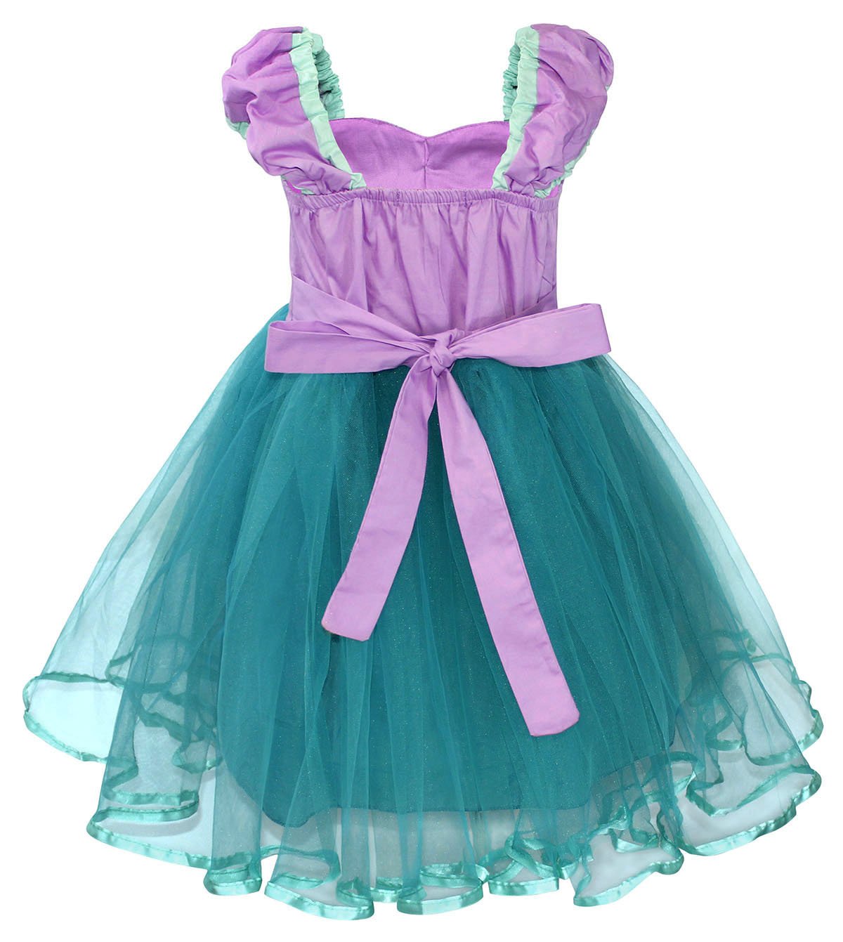 COTRIO Mermaid Dress Toddler Baby Girls Princess Dresses Birthday Party Fancy Dress Halloween Costume Outfit Kids Clothes Size 2t (Green)