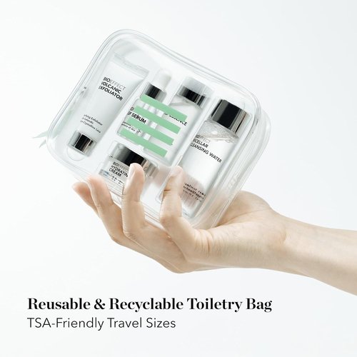 BIOEFFECT EGF Skincare Set - Age-Defying Travel Kit with Serum, Cream, Toner, Cleanser & Exfoliator