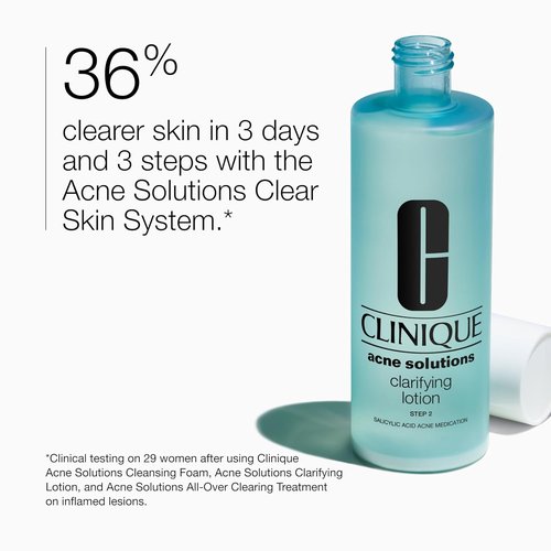 Clinique Acne Solutions Clarifying Lotion - Exfoliating Facial Toner with Salicylic Acid | Reduces Oil & Unclogs Pores