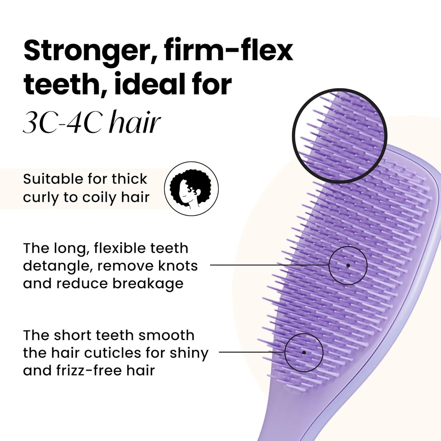 Tangle Teezer Ultimate Curl Care Bundle - Detangler Brush & Double-Sided Hair Towel Wrap for Frizz Control