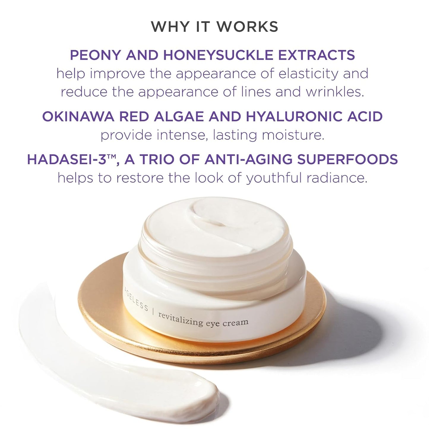 TATCHA Ageless Revitalizing Eye Cream - Cruelty-Free Formula to Reduce Fine Lines & Dark Circles | 15 ml / 0.5 oz