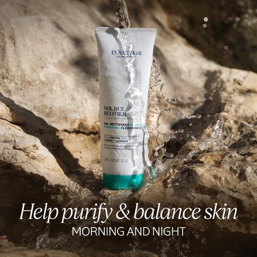 L'OCCITANE Purifying Cleansing Gel - Balance Skin & Maintain Hydration Barrier | 4.5 Oz