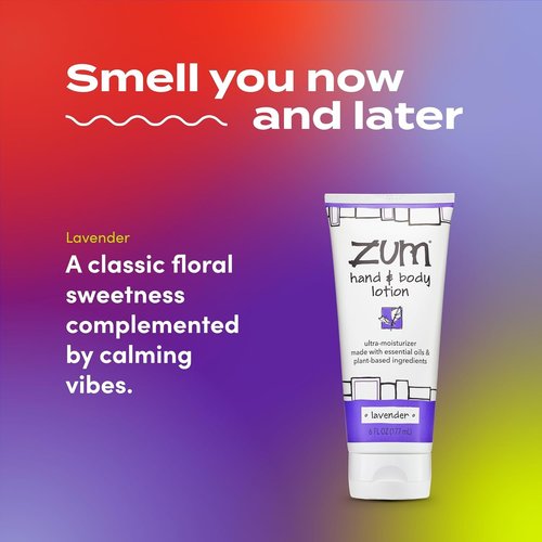 Indigo Wild Zum Hand & Body Lotion - Natural Moisturizer with Shea Butter & Jojoba Oil - Lavender - 6 fl oz