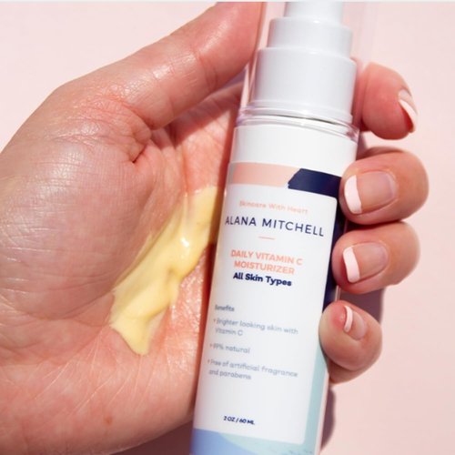 Alana Mitchell Daily Vitamin C Serum - Hydrating Anti-Aging Face Moisturizer for All Skin Types (2 oz)