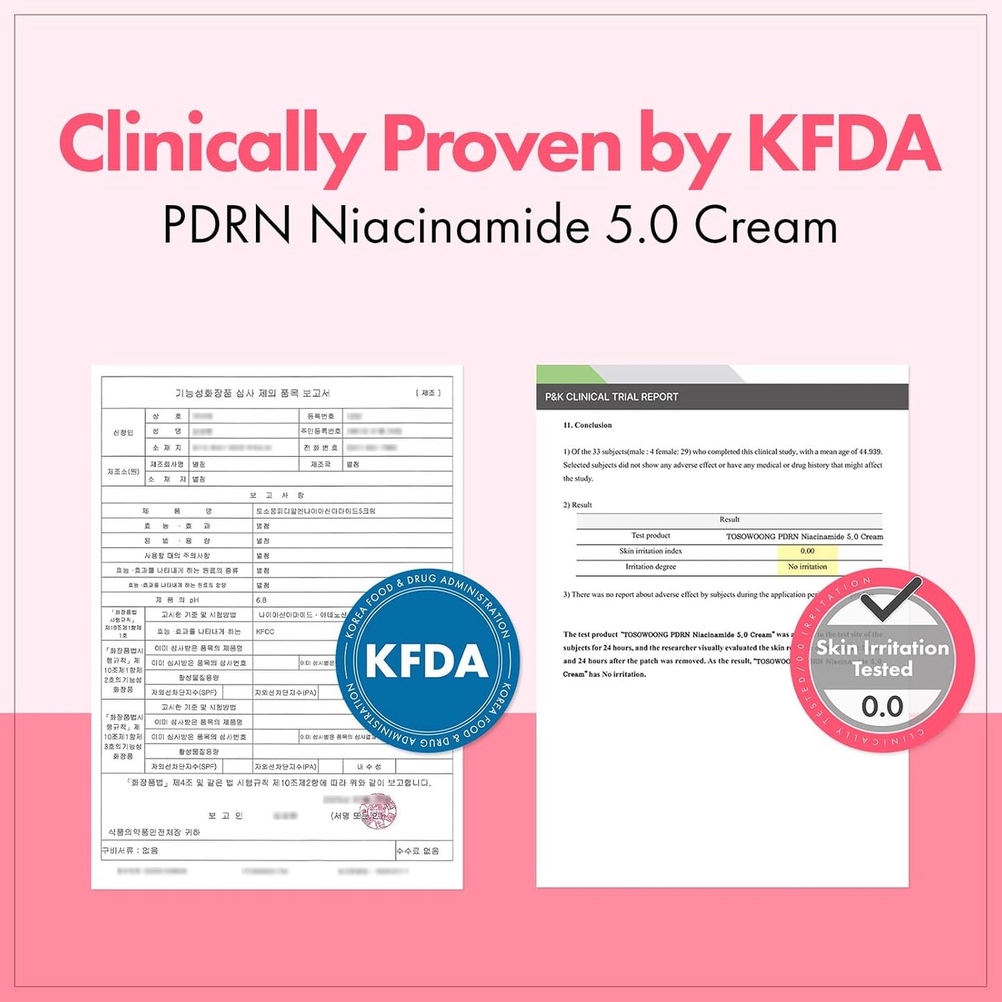 TOSOWOONG PDRN Niacinamide 5% Cream - Dark Spot Remover & Hydrating Moisturizer | 50ml Korean Skincare