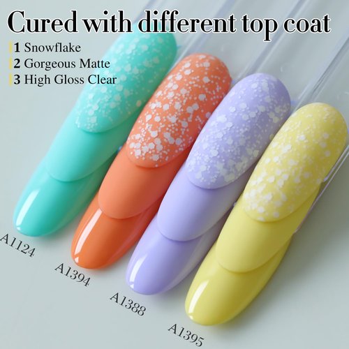 Double Rhythm 15ML Gel Nail Polish Pure Sheer Same Color Same Bottle Soak Off Gel Polish Art Manicure Salon DIY at Home for Women (Light Yellow-A1395)