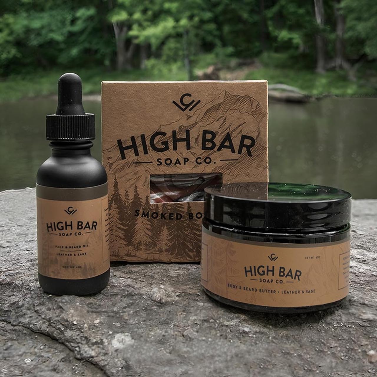 Beard Butter for Men by [Brand Name] - Smoked Bourbon Scent | 4oz Natural Conditioner & Softener