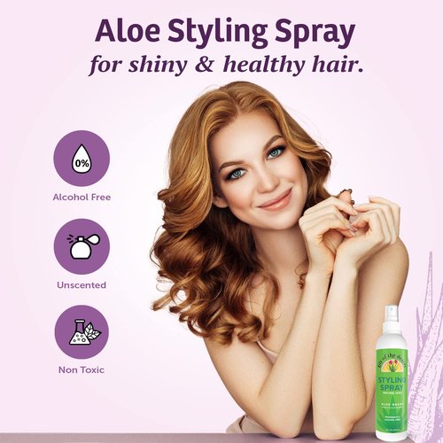 Lily Of The Desert Aloe Vera Hair Spray - Natural Hold, Unscented & Alcohol-Free, 8 Fl Oz
