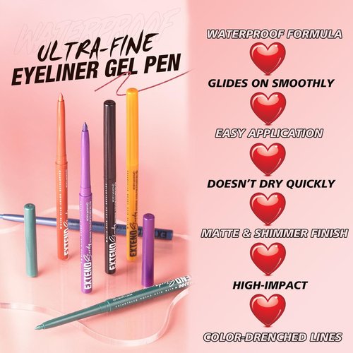 Hyesamyo Quick-Drying Smooth-Glide Cream Eyeliner Set, 12 Versatile Shades Available, Waterproof Smudge-Proof Long-Lasting, Beginner-Approved, Safe for Sensitive Eyes & All Skin Types #12