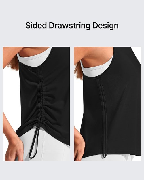 G4Free Lyocell Workout Tank Tops - High Neck Racerback Design for Women | Gym & Yoga Essentials