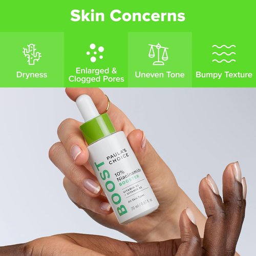 Paula's Choice BOOST Niacinamide Face Serum - Pore Minimizer with Vitamin B3 & C | Fragrance-Free, 0.67oz