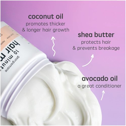 Georgiemane 10 Minute Hair Mask - Deep Conditioning Treatment | 7.44 Fl Oz for Silky Hair