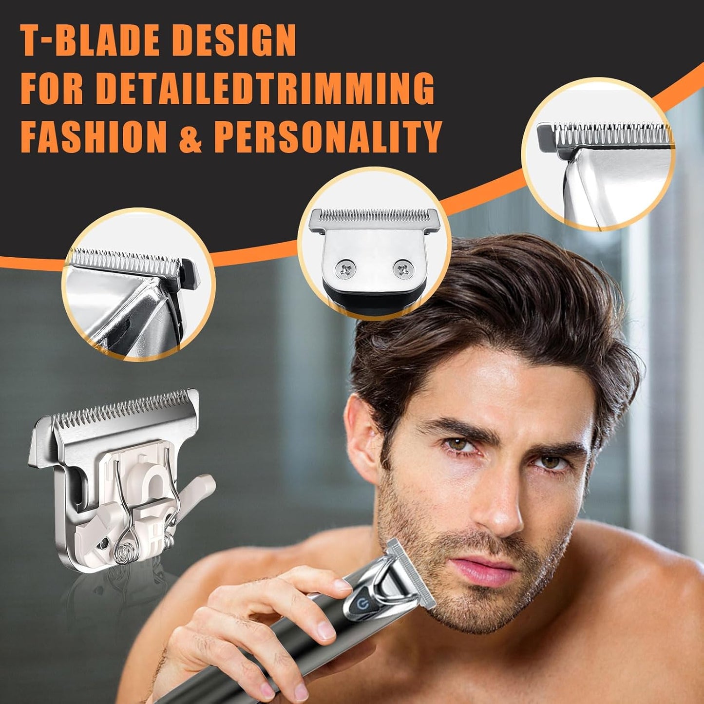 Wahl T-Blade Replacement Blades - 40mm Detachable Stainless Steel for Trimmers 9864/9864SS/9686/9818A/9854L