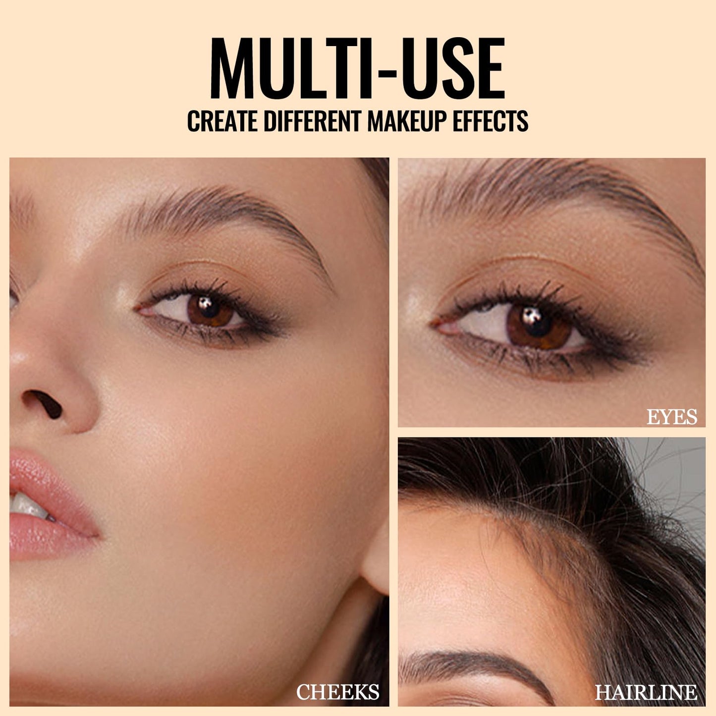 Erinde Matte Grey Contour Palette, Cool Toned Face Sculpting Bronzer Pressed Powder Contour, Lightweight, Ultra-Blendabled, Multiuse Baked Contouring Makeup for Light Skin Tone, 01 Grey Brown