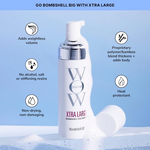 Color Wow Xtra Large Bombshell Volumizer - Alcohol-Free Formula for Long-Lasting Volume & Thickness
