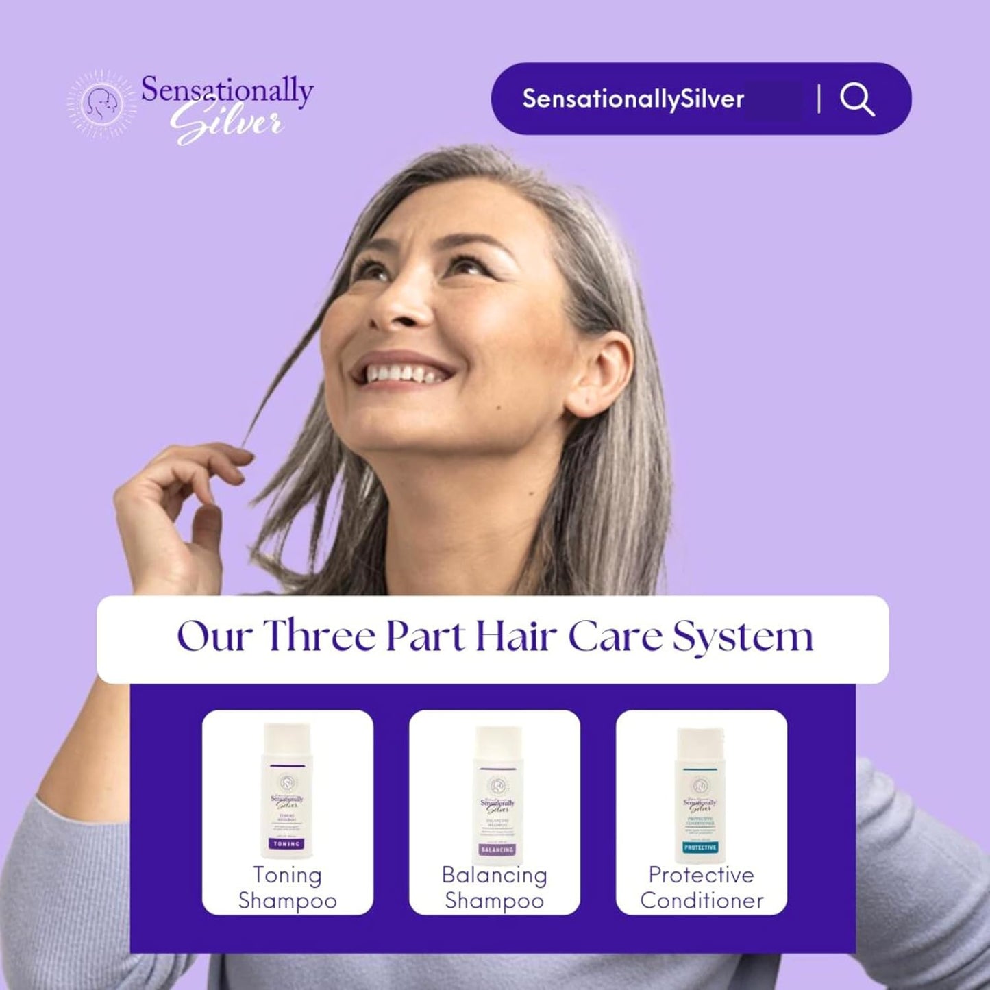 Skiennix Silver Shampoo - Toning Purple Shampoo for Gray & White Hair | Unisex Formula