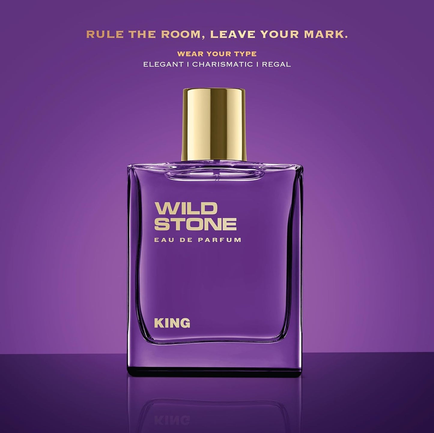 Wild Stone King Eau De Parfum - Luxury Men's Fragrance | 3.38oz | Intense & Long-Lasting Scent
