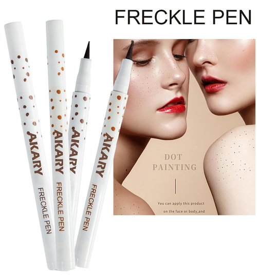 AKARY Freckle Pen - Professional Waterproof Face Concealer for Lifelike Makeup | #01 Light Brown