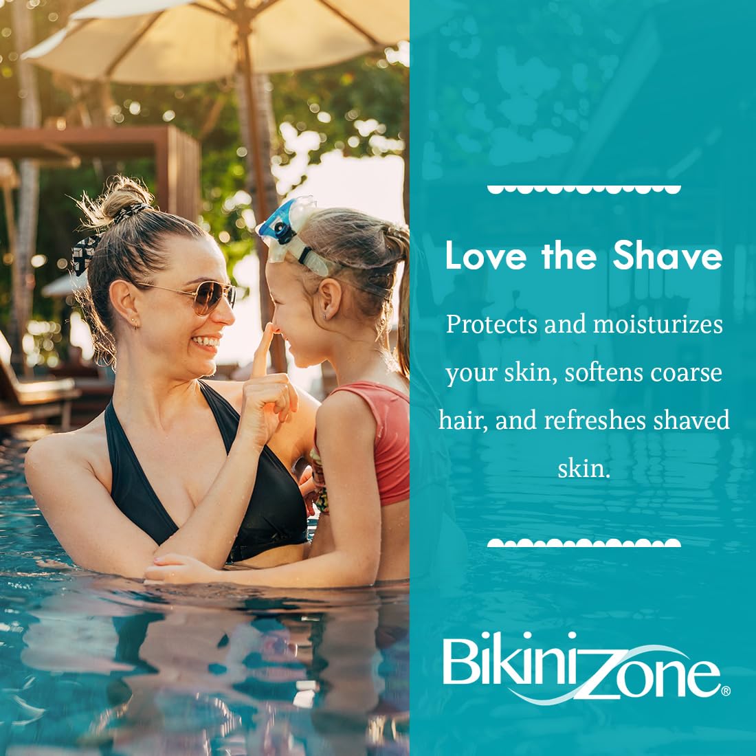 Bikini Zone Soothing Shave Gel Combo Set, 5 Oz Full Size and 3 Travel 1 Oz Minis